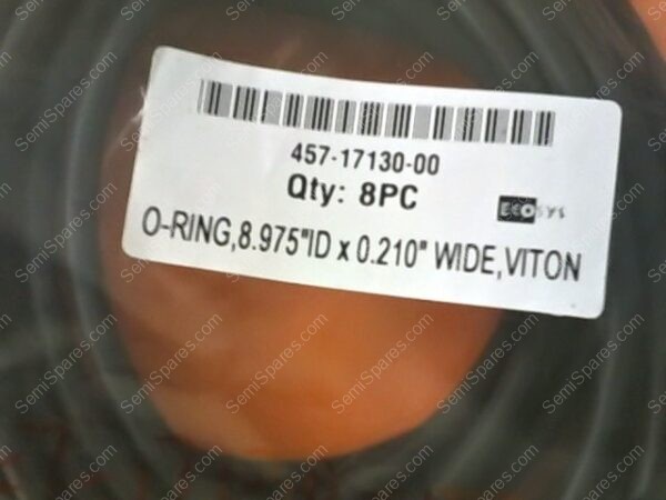 457-17130-00 | O-RING, 8.975" ID X 0.210" WIDE, VITON