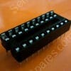 DIL20SOCKET | DIL IC SOCKETS HIGH QUALITY, DUAL-IN-LINE NARROW SOCKETS WITH BLACK THERMOPLASTIC BODIES AND TIN-PLATED COPPER ALLOY CONTACTS