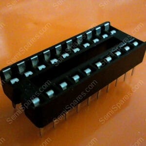 DIL20SOCKET | DIL IC SOCKETS HIGH QUALITY, DUAL-IN-LINE NARROW SOCKETS WITH BLACK THERMOPLASTIC BODIES AND TIN-PLATED COPPER ALLOY CONTACTS