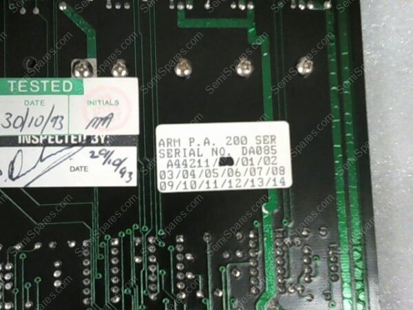 A44211 | TRIKON TECHNOLOGIES, A44211, PCB ASSYM, ARM PA, 200 SERIES DELTA AND OMEGA PRODUCT