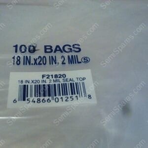 GU-0715-00 | BAG, 18 X 20, 2 MIL, PLASTIC ZIPLOCK, 127446 PKG OF 100