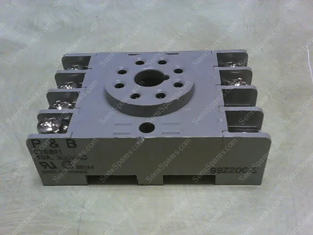 27E891 | P & B 27E891 RELAY SOCKET, DIN RAIL, SCREW, 8 PINS, 10A, 300VAC