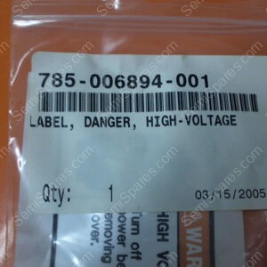 785-006894-001 | LABEL, DANGER, HIGH-VOLTAGE