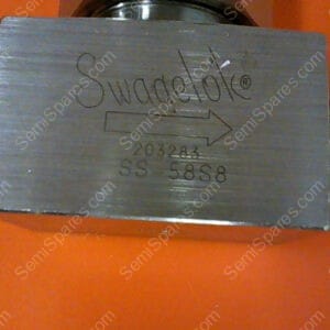 SS-58S8 | SWAGELOK PN/SS-58S8 STAINLESS STEEL VALVE, 2.20 CV, 1/2 IN.  TUBE FITTING