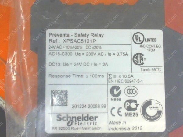 XPSAC5121P | RELAY SAFEY 24 VDC - Image 2