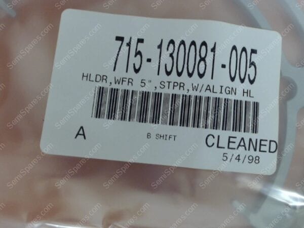 715-130081-005 | HLDR,WFR 5"",STPR,W/ALIGN HL