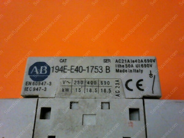 AB 194E-E40-1753B | ALLEN BRADLEY 194E-E40-1753B