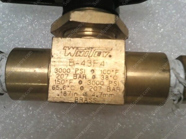 B-43F 4 | WHITEY BRASS THREADED BALL VALVE - Image 2