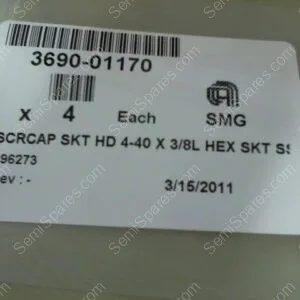 3690-01170 | SCRCAP SKT HS 4-40 V 3/8L HEX SKT SS
