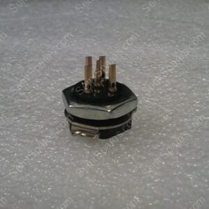 126-218 | CIRCULAR CONNECTOR, BCE KEY, 126 SERIES, PANEL MOUNT RECEPTACLE, 5 CONTACTS, STEEL BODY