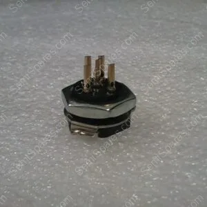 126-218 | CIRCULAR CONNECTOR, BCE KEY, 126 SERIES, PANEL MOUNT RECEPTACLE, 5 CONTACTS, STEEL BODY