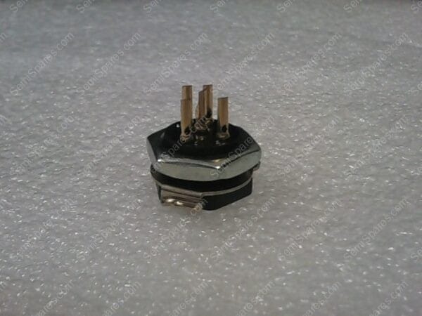 126-218 | CIRCULAR CONNECTOR, BCE KEY, 126 SERIES, PANEL MOUNT RECEPTACLE, 5 CONTACTS, STEEL BODY