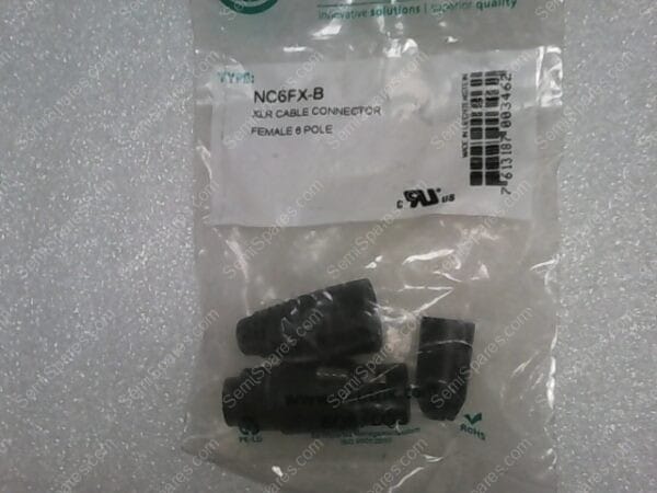 NC6FX-B | XLR CABLE CONNECTOR FEMALE 6 POLE - Image 2