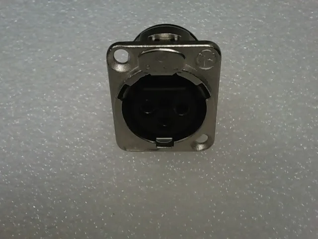 NC3FD-V | 3C FEMALE PCB NICKEL NEUTRIK XLR PANEL MOUNT CONNECTORS - Image 2