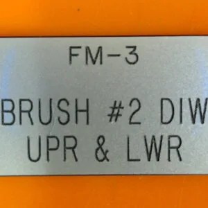 138-885338-071 | LABEL, FM-3 BR#2 DIW UPR & LWR