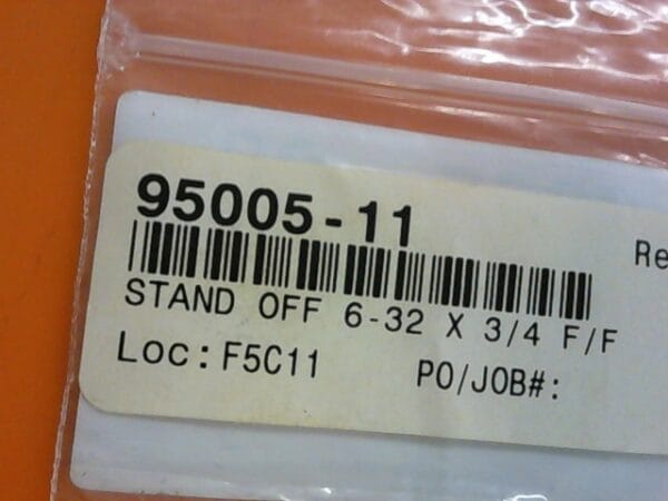IN-0365-00 | STAND-OFF,6-32X3/4F/F,SST DOOR,95005-11 - Image 2
