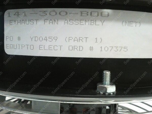 141-300-B00 | EXHAUST FAN ASSEMBLY