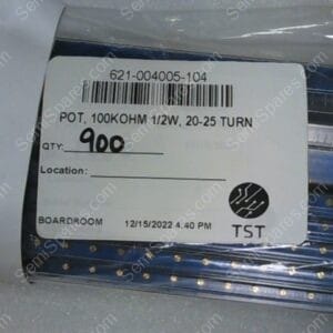 621-004005-104 | POT, 100KOHM 1/2W, 20-25 TURN
