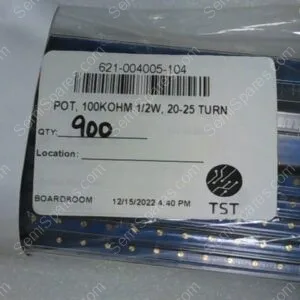 621-004005-104 | POT, 100KOHM 1/2W, 20-25 TURN