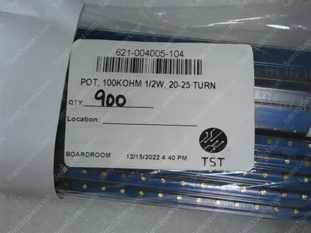 621-004005-104 | POT, 100KOHM 1/2W, 20-25 TURN