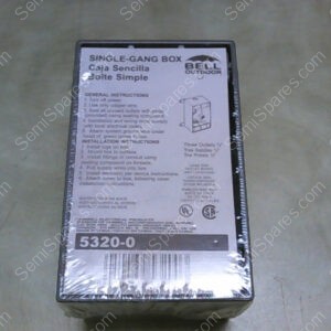 5320-0 | 1-GANG WEATHERPROOF BOX, THREE 1/2 IN. THREADED OUTLETS, GRAY