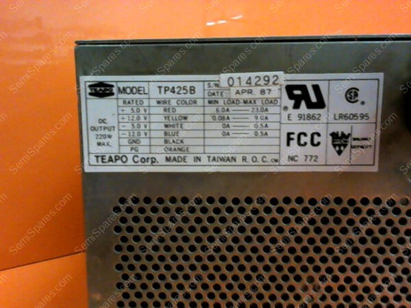 TP425B | TEAPO TP425B AT POWER SUPPLY VOL 115/230 CUR 6/4 FREG 50/60 HZ WATT 600 - Image 2