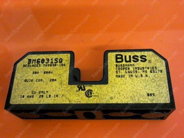 BM6031SQ | BUSSMAN BUSS BM6031SQ 30A, 600V FUSE HOLDER