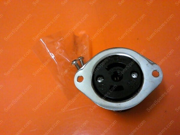 38-1331 | HUBBELL FLANGED RECEPTACLE MIDGET TWIST-LOCK 2 POLE 3 WIRE GROUNDIN 7598