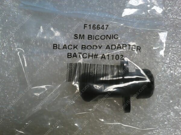 0760-01001 | F16647 SM BICONIC BLACK BODY ADAPTER