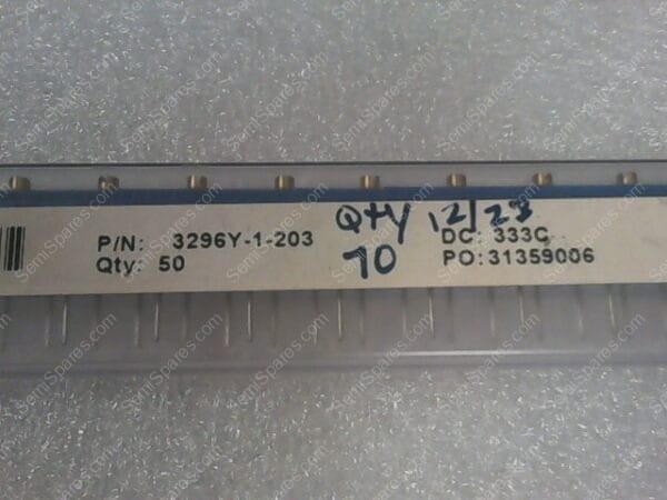 3296Y-1-203 | POT, 20K, OHM, 3/8", SQ, CERM, SL, MT