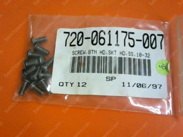 720-061175-007 | SCREW,BTN HD,SKT HD,SS,10-32 - Image 2