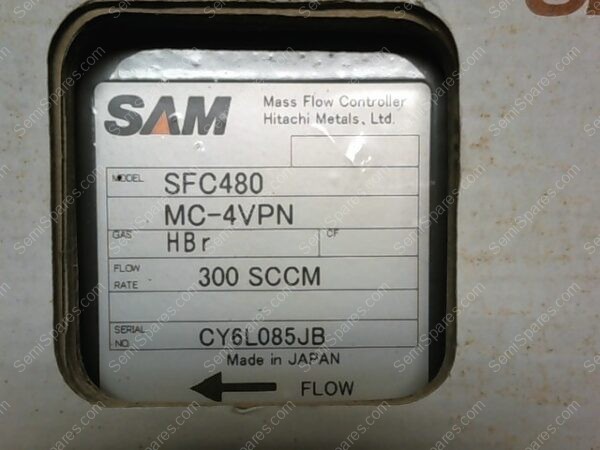 SFC480-HBR | SAM SFC480, MC-4VP, MFC HBR 300 SCCM, CY6L085JB