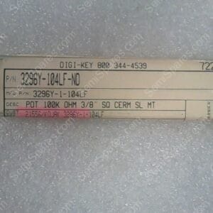3296Y-104LF-ND | POT, 100K, OHM, 3/8", SQ, CERM, SL, MT
