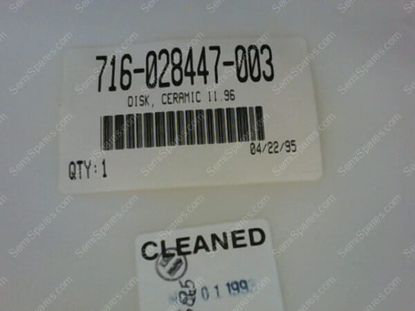 716-028447-003 | DISK, CERAMIC 11.96