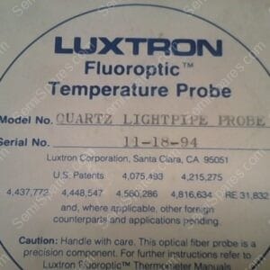 QUARTZ LIGHTPIPE PROBE | LIGHTPIPE FLUOROPTIC TEMPERATURE PROBE
