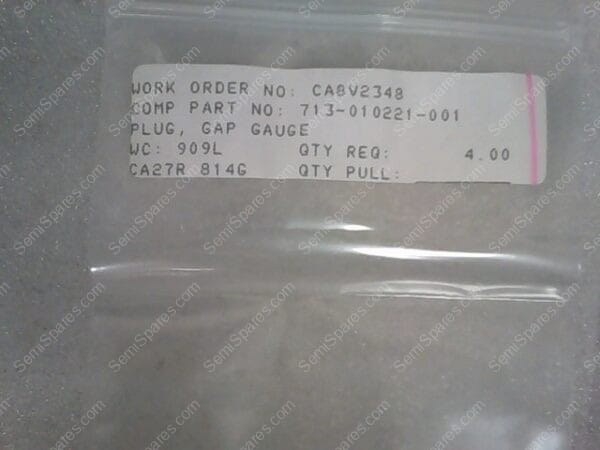 713-010221-001 | PLUG, GAP GAUGE