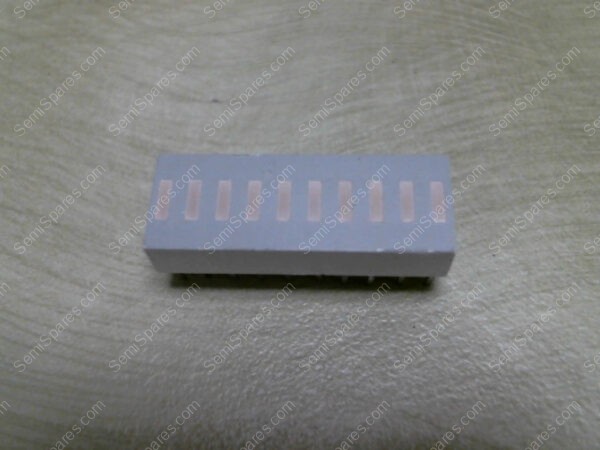 OBG1000 | SIEMENS OBG 1000 LED 10-ELEMENT SUPER RED BAR GRAPH DISPLAY NOS VINTAGE