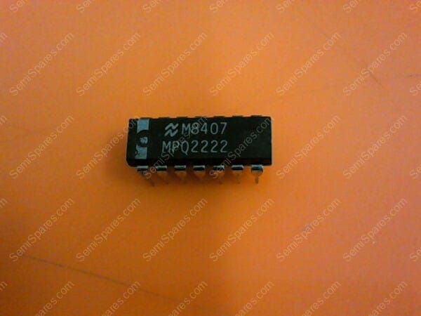 MPQ2222 | TRANS 4NPN 40V 0.5A (PK OF 5)