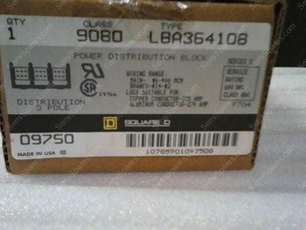 LBA364108 | BLACK POWER DISTRIBUTION BLOCK