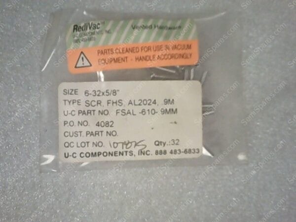 107875 | SCR, FHS, AL2024, .9M, 6-32X5/8''