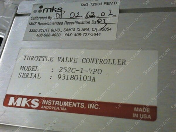 TM-0501-00 | CONTROLLER,MKS THROT VALVE,252C-1-VPO - Image 2