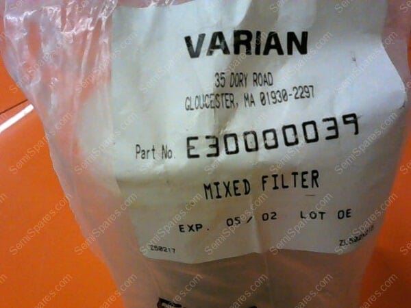 E300000039 | VARIAN MIXED FILTER P/N E300000039