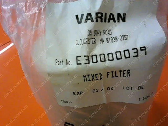E300000039 | VARIAN MIXED FILTER P/N E300000039