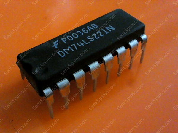 DM74LS221N | DUAL NON-RETRIGGERABLE ONE-SHOT WITH CLEAR AND COMPLEMENTARY OUTPUTS , DIP-16