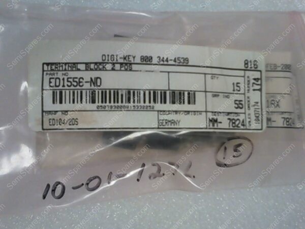 ED104/2DS | TERM BLK 2POS SIDE ENTRY 5MM PCB, DIGI-KEY PN: ED1556-ND