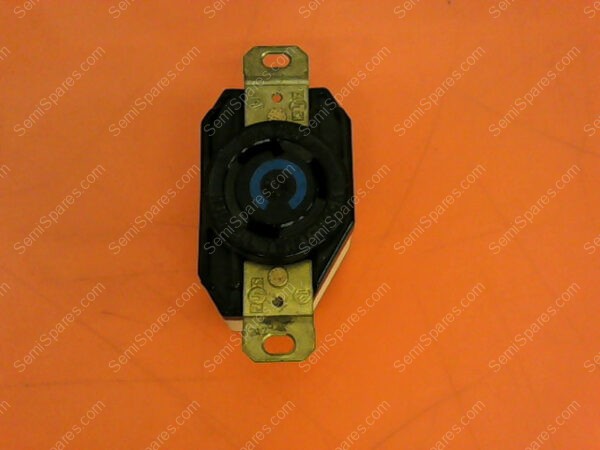 30 A.250V | SINGLE LOCKING BLADE RECEPTACLE, 30A, 250V, 2-POLE, 3-WIRE - Image 3