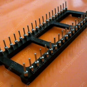 DIP153316066338 | 28 PIN DIP MACHINE TOOLED SOLDER TAIL LOW PROFILE IC SOCKET ROUND HOLE