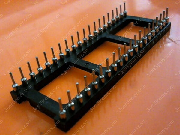 DIP153316066338 | 28 PIN DIP MACHINE TOOLED SOLDER TAIL LOW PROFILE IC SOCKET ROUND HOLE