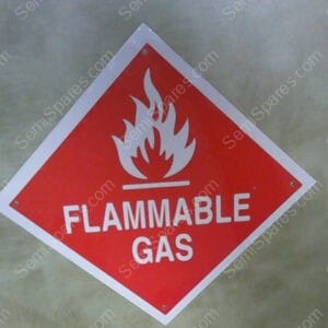 FLAMMABLE GAS | D.O.T FLAMMABLE GAS PLACARD