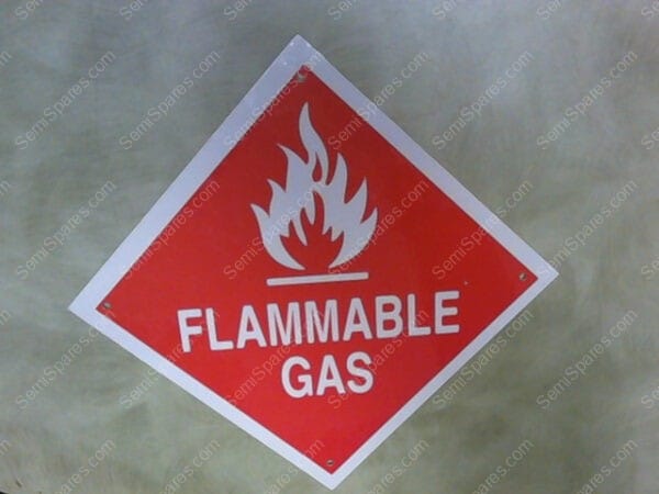 FLAMMABLE GAS | D.O.T FLAMMABLE GAS PLACARD